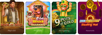 Banner med ett stort utbud av spel tillgÀngliga pÄ Tucan Casino för svenska spelare